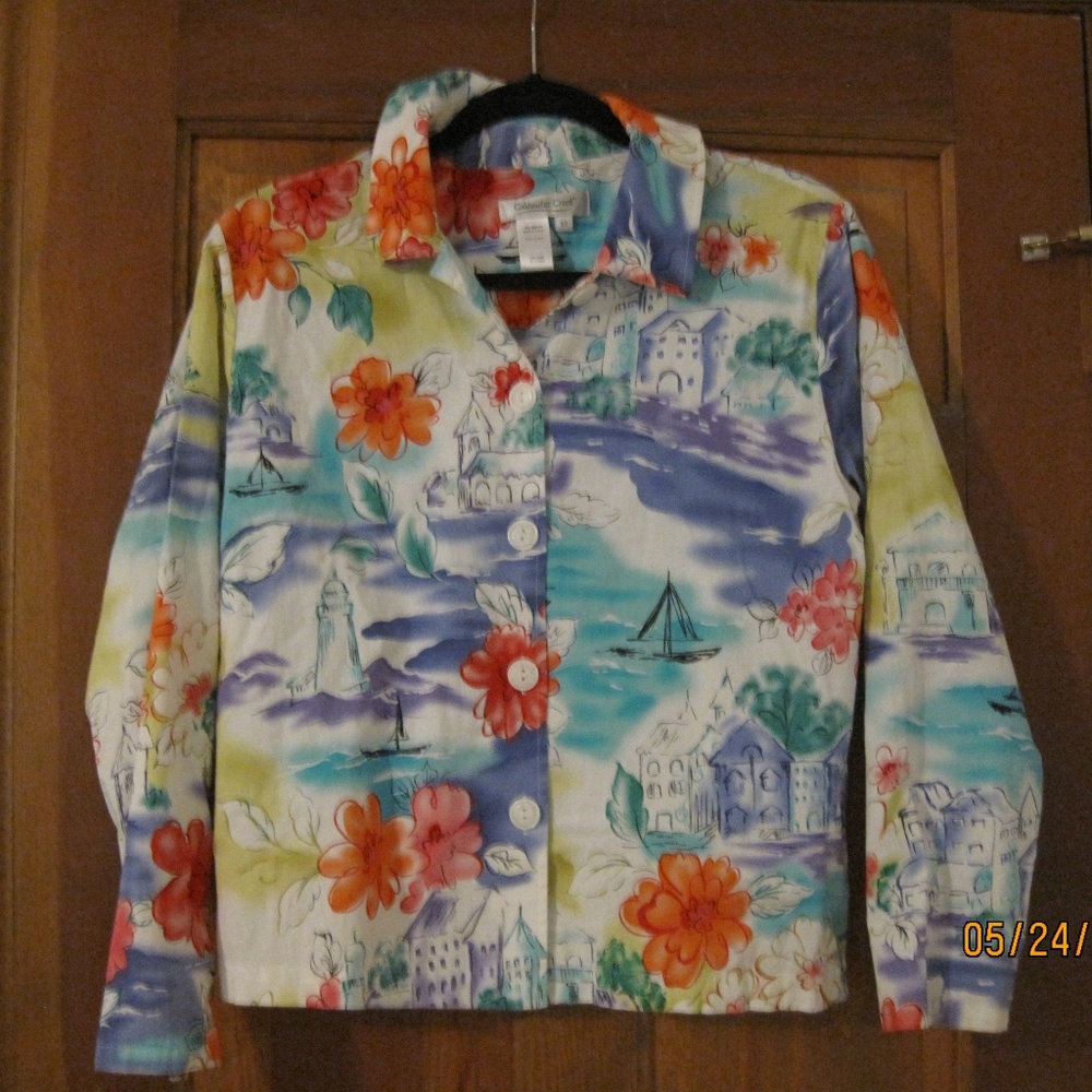Cold Water Creek- Multi Color Cotton Jacket
